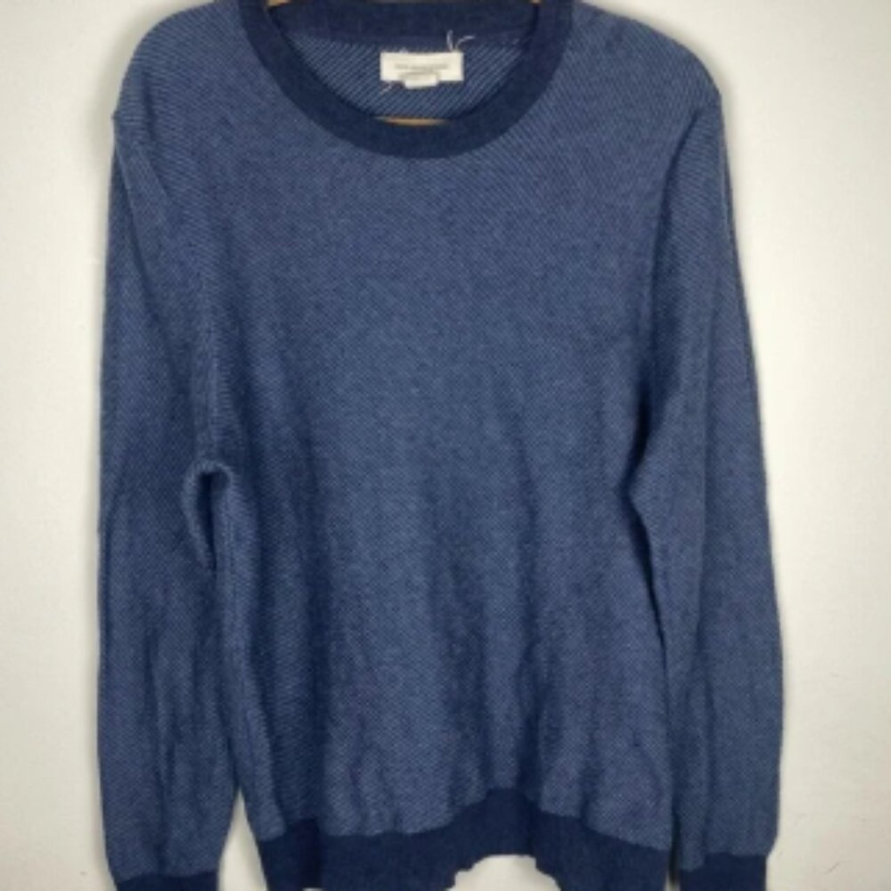 Frederik Anderson Copenhagen Navy Blue Crew Neck Sweater Size L